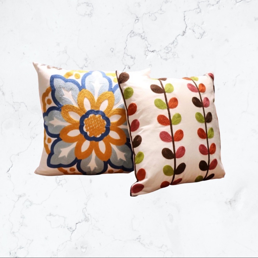 Set of 3 Bohemian Throw Pillow Cases